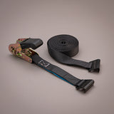 25mm (1”) BLACK CAR MOUNT RATCHET STRAP