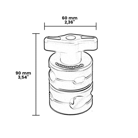 16mm (5/8") & 3/8 MINI GOBO CLAMP