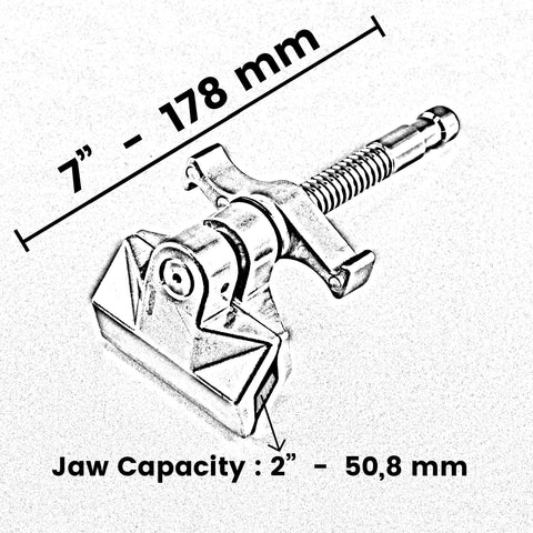 2" End Jaw SpinClamp