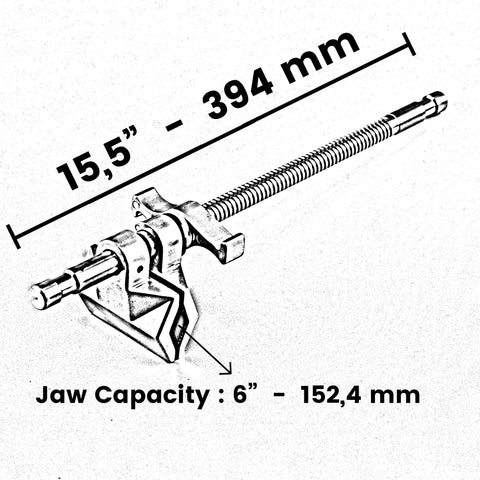 6" End Jaw SpinClamp