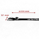 25mm - 4m LENGTH BLACK STRAP