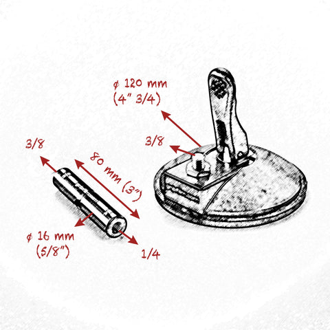 120mm ( 4" 3/4 ) SUCTION CUP