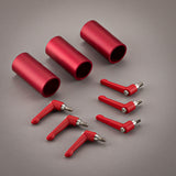 48.3mm (1"1/2) & M8 CLAMPING LEVER RED SET