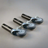 48.3mm (1"1/2 ) STARTER PIN WITH 100mm (4")  WHEELS SET